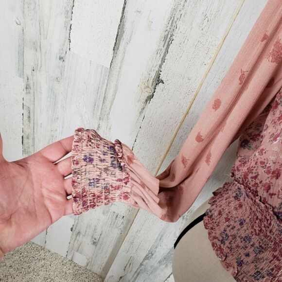 Jolt Floral Crop Top Sz M - Picture 2 of 7